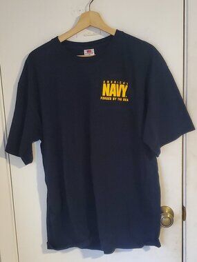 Bayside USA Official Navy T-Shirt Men's Size XL
